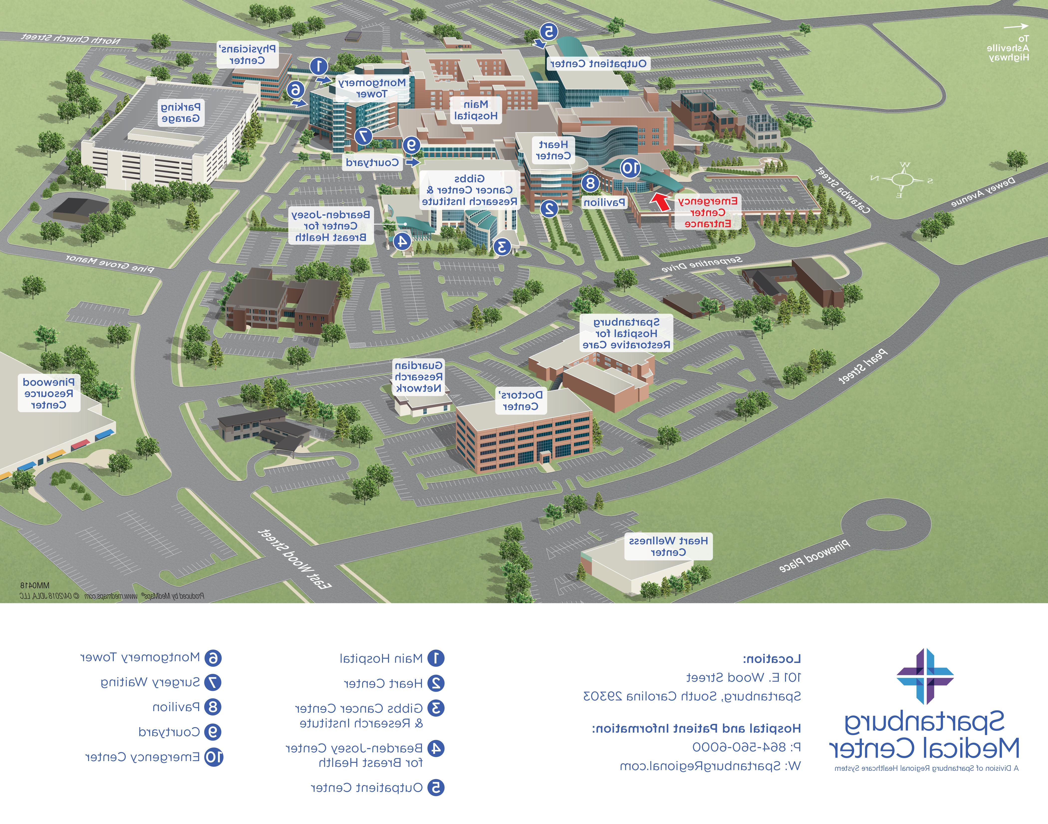 Spartanburg Medical Center Campus Map